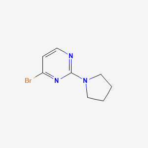 molecular formula C8H10BrN3 B3045892 4-Bromo-2-(pyrrolidin-1-YL)pyrimidine CAS No. 1159814-05-7