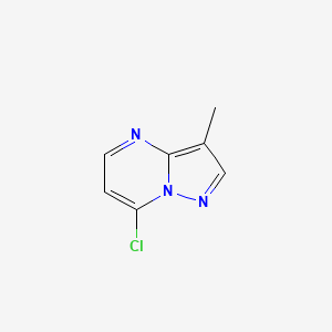 molecular formula C7H6ClN3 B3045897 7-Chloro-3-methylpyrazolo[1,5-a]pyrimidine CAS No. 1159982-82-7