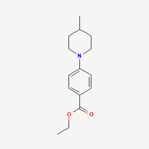 molecular formula C15H21NO2 B3045899 Ethyl 4-(4-methylpiperidin-1-yl)benzoate CAS No. 1160246-03-6