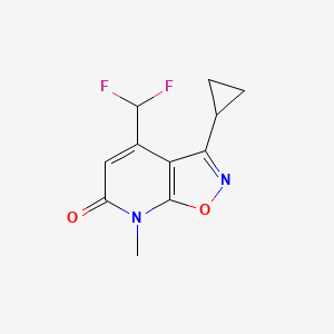 3-Cyclopropyl-4-(difluoromethyl)-7-methylisoxazolo[5,4-b]pyridin-6(7H)-one