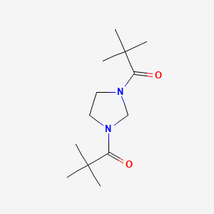 Imidazolidine, 1,3-bis(2,2-dimethyl-1-oxopropyl)-
