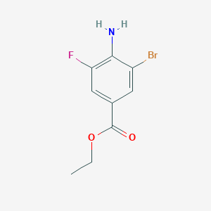 molecular formula C9H9BrFNO2 B3045916 Ethyl 4-Amino-3-bromo-5-fluorobenzoate CAS No. 1160574-67-3