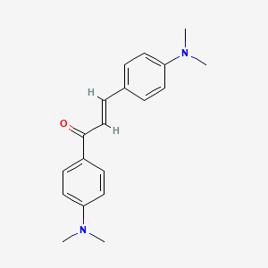 molecular formula C19H22N2O B3045918 2-Propen-1-one, 1,3-bis[4-(dimethylamino)phenyl]- CAS No. 1161-22-4