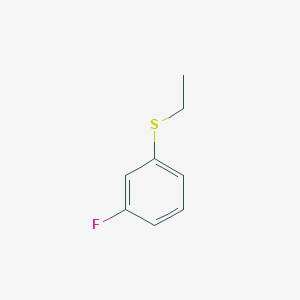 molecular formula C8H9FS B3045927 Ethyl 3-fluorophenyl sulfide CAS No. 116250-44-3