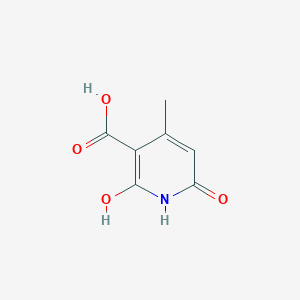 molecular formula C7H7NO4 B3045935 6-Hydroxy-4-methyl-2-oxo-1,2-dihydropyridine-3-carboxylic acid CAS No. 116448-19-2
