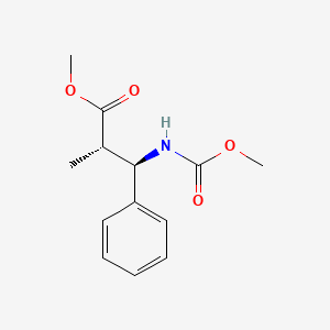 molecular formula C13H17NO4 B3045936 (2S,3R)-Methyl 3-((methoxycarbonyl)amino)-2-methyl-3-phenylpropanoate CAS No. 116507-58-5