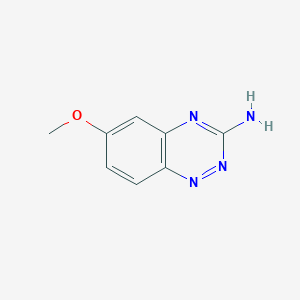 molecular formula C8H8N4O B3045937 1,2,4-Benzotriazin-3-amine, 6-methoxy- CAS No. 116510-28-2