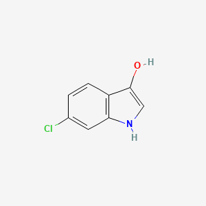 molecular formula C8H6ClNO B3045939 1H-Indol-3-ol, 6-chloro- CAS No. 116569-05-2
