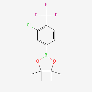 2-[3-Chloro-4-(trifluoromethyl)phenyl]-4,4,5,5-tetramethyl-1,3,2-dioxaborolane