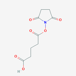 Pentanoic acid, 5-[(2,5-dioxo-1-pyrrolidinyl)oxy]-5-oxo-