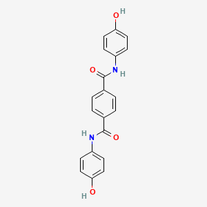 molecular formula C20H16N2O4 B3045957 n,n'-Bis(4-hydroxyphenyl)benzene-1,4-dicarboxamide CAS No. 1170-53-2