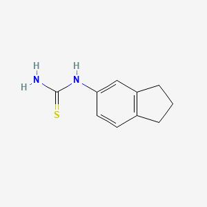 molecular formula C10H12N2S B3045969 2,3-dihydro-1H-inden-5-ylthiourea CAS No. 117174-86-4