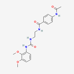 4-acetamido-N-(2-(3-(2,3-dimethoxyphenyl)ureido)ethyl)benzamide