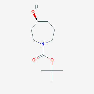 molecular formula C11H21NO3 B3045985 (S)-叔丁基 4-羟基氮杂环戊烷-1-羧酸酯 CAS No. 1174020-38-2
