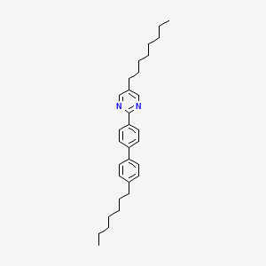 molecular formula C31H42N2 B3045988 Pyrimidine, 2-(4'-heptyl[1,1'-biphenyl]-4-yl)-5-octyl- CAS No. 117433-12-2