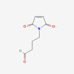 molecular formula C8H9NO3 B3045991 1H-Pyrrole-1-butanal, 2,5-dihydro-2,5-dioxo- CAS No. 117539-13-6