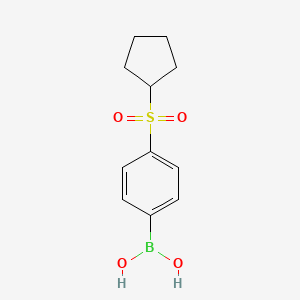 molecular formula C11H15BO4S B3045992 [4-(Cyclopentanesulfonyl)phenyl]boronic acid CAS No. 1175560-94-7