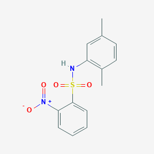 molecular formula C14H14N2O4S B3045993 N-(2,5-dimethylphenyl)-2-nitrobenzenesulfonamide CAS No. 117561-94-1