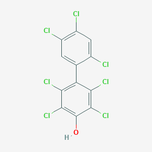 molecular formula C12H3Cl7O B030460 4-羟基-2,2',3,4',5,5',6-七氯联苯 CAS No. 158076-68-7