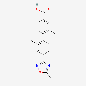 2,2'-Dimethyl-4'-(5-methyl-1,2,4-oxadiazol-3-yl)biphenyl-4-carboxylic acid