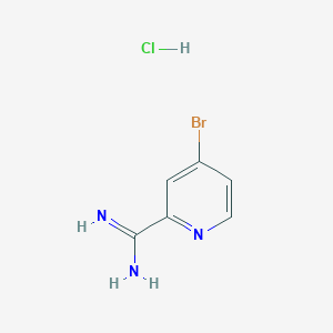 molecular formula C6H7BrClN3 B3046010 4-Bromopicolinimidamide hydrochloride CAS No. 1179360-58-7