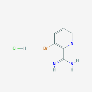 molecular formula C6H7BrClN3 B3046011 3-Bromopicolinimidamide hydrochloride CAS No. 1179360-60-1