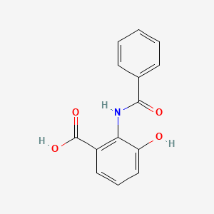 2-Benzamido-3-hydroxybenzoic acid