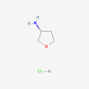 molecular formula C4H10ClNO B3046019 (R)-Tetrahydrofuran-3-amine dihydrochloride CAS No. 1180558-14-8