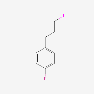 molecular formula C9H10FI B3046023 1-Fluoro-4-(3-iodopropyl)benzene CAS No. 118156-84-6