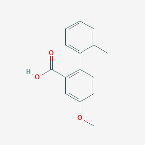 molecular formula C15H14O3 B3046031 5-Methoxy-2-(2-methylphenyl)benzoic acid CAS No. 1183657-07-9