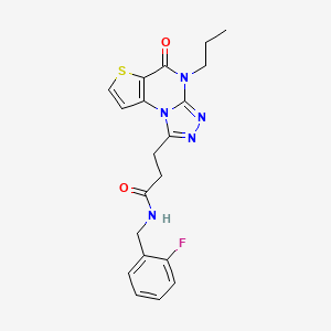 N-(2-fluorobenzyl)-3-(5-oxo-4-propyl-4,5-dihydrothieno[2,3-e][1,2,4]triazolo[4,3-a]pyrimidin-1-yl)propanamide