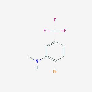molecular formula C8H7BrF3N B3046049 2-bromo-N-methyl-5-(trifluoromethyl)aniline CAS No. 1187395-73-8
