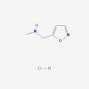 molecular formula C5H9ClN2O B3046052 Isoxazol-5-ylmethyl-methyl-amine hydrochloride CAS No. 1187927-44-1