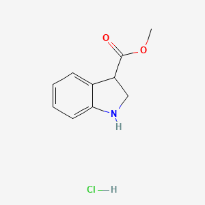 molecular formula C10H12ClNO2 B3046053 Methyl indoline-3-carboxylate hydrochloride CAS No. 1187928-23-9