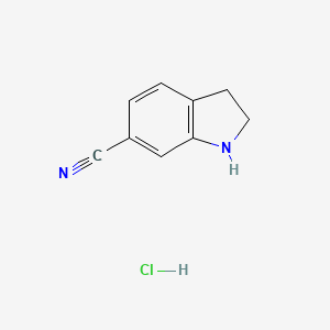 2,3-Dihydro-1H-indole-6-carbonitrile hydrochloride