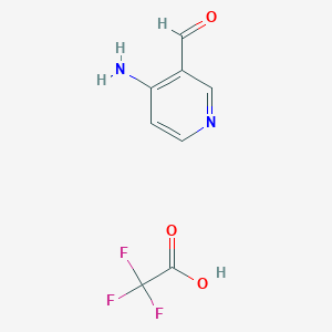 molecular formula C8H7F3N2O3 B3046057 4-Aminonicotinaldehyde 2,2,2-trifluoroacetate CAS No. 1187933-19-2