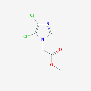 molecular formula C6H6Cl2N2O2 B3046063 methyl 2-(4,5-dichloro-1H-imidazol-1-yl)acetate CAS No. 1189749-39-0