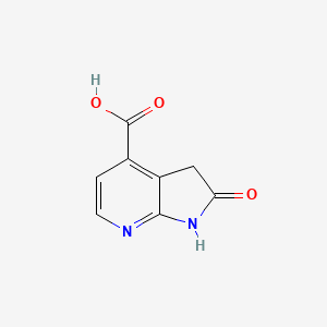 molecular formula C8H6N2O3 B3046072 2-oxo-1H,2H,3H-pyrrolo[2,3-b]pyridine-4-carboxylic acid CAS No. 1190310-95-2