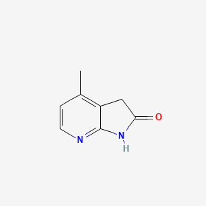 molecular formula C8H8N2O B3046077 4-Methyl-1H-pyrrolo[2,3-b]pyridin-2(3H)-one CAS No. 1190323-00-2