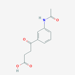 molecular formula C12H13NO4 B304608 4-(3-Acetamidophenyl)-4-oxobutanoic acid 