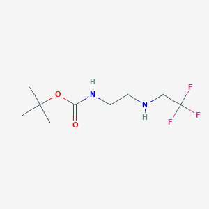 B3046081 Tert-butyl N-(2-[(2,2,2-trifluoroethyl)amino]ethyl)carbamate CAS No. 1190890-14-2