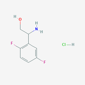 molecular formula C8H10ClF2NO B3046090 2-Amino-2-(2,5-difluorophenyl)ethan-1-ol hydrochloride CAS No. 1193389-89-7