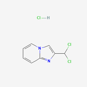 molecular formula C8H7Cl3N2 B3046091 2-(Dichloromethyl)imidazo[1,2-a]pyridine hydrochloride CAS No. 1193390-60-1