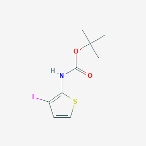 molecular formula C9H12INO2S B3046098 tert-Butyl (3-iodothiophen-2-yl)carbamate CAS No. 119485-56-2