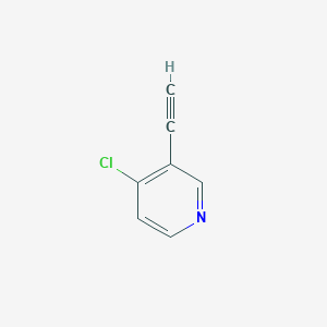 molecular formula C7H4ClN B3046102 4-Chloro-3-ethynylpyridine CAS No. 1196145-03-5