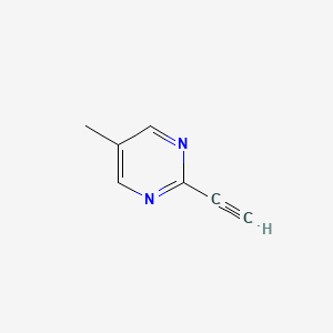 molecular formula C7H6N2 B3046103 2-Ethynyl-5-methylpyrimidine CAS No. 1196146-85-6