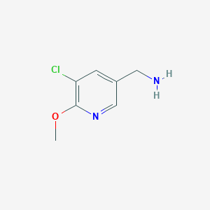 molecular formula C7H9ClN2O B3046111 (5-氯-6-甲氧基吡啶-3-基)甲胺 CAS No. 1196155-48-2