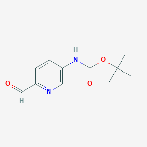 molecular formula C11H14N2O3 B3046112 Tert-butyl 6-formylpyridin-3-ylcarbamate CAS No. 1196156-55-4