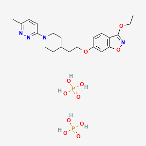 molecular formula C21H32N4O11P2 B3046123 Vapendavir（二磷酸酯） CAS No. 1198151-75-5