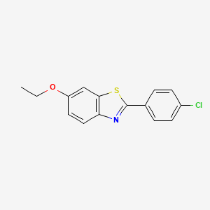molecular formula C15H12ClNOS B3046127 2-(4-Chlorophenyl)-6-ethoxybenzo[d]thiazole CAS No. 1199589-62-2